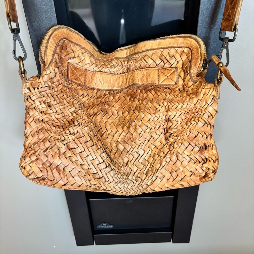 Josual Brown Woven Leather Bag​ - Picture 5 of 9